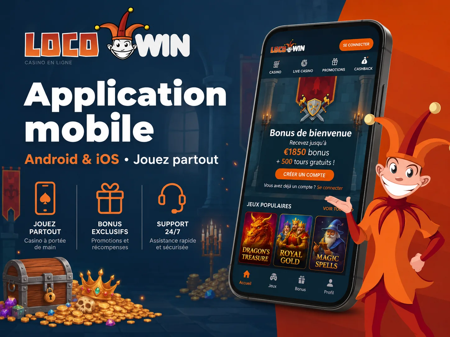 Visuel Locowin mobile Android et iOS